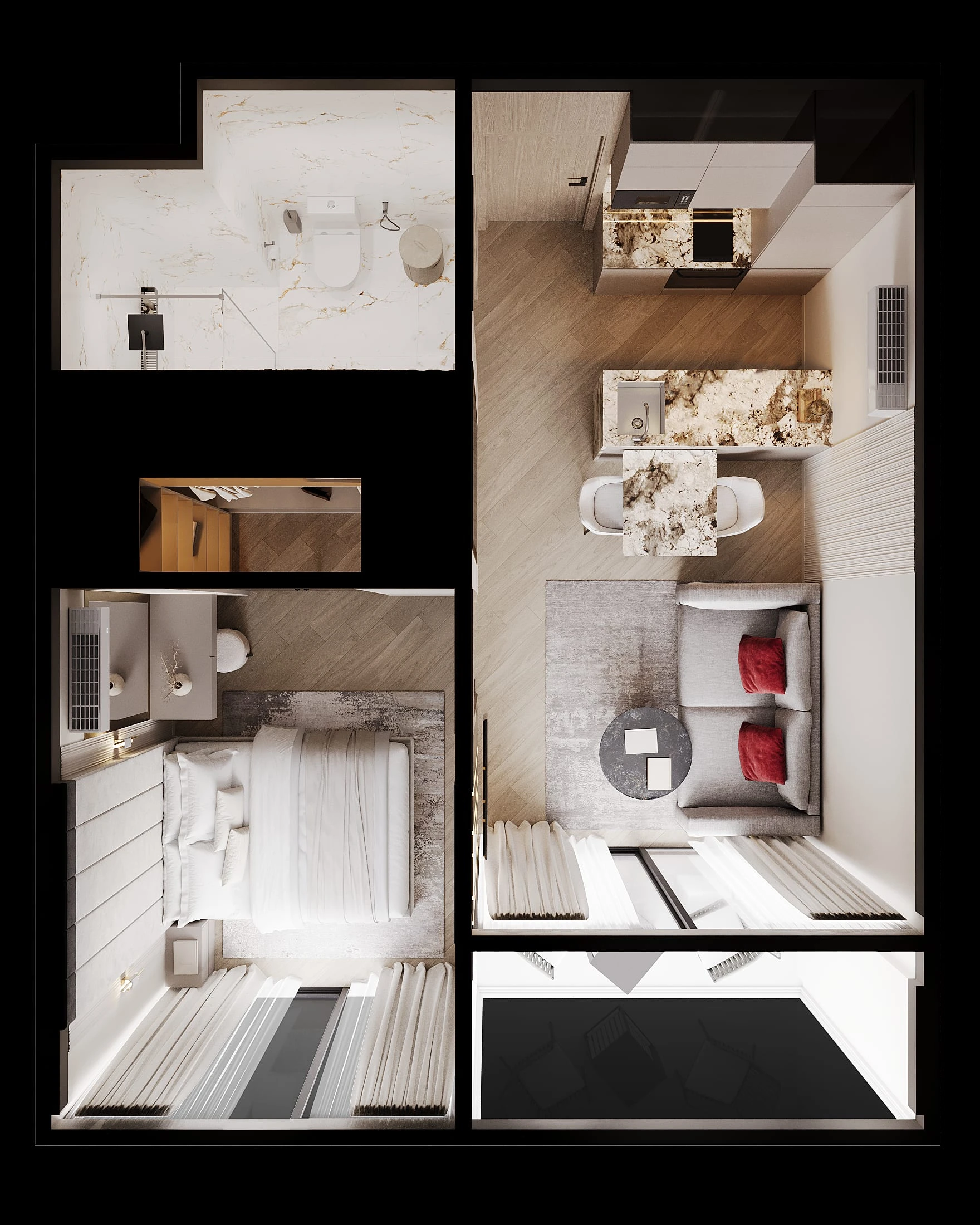 1 BR