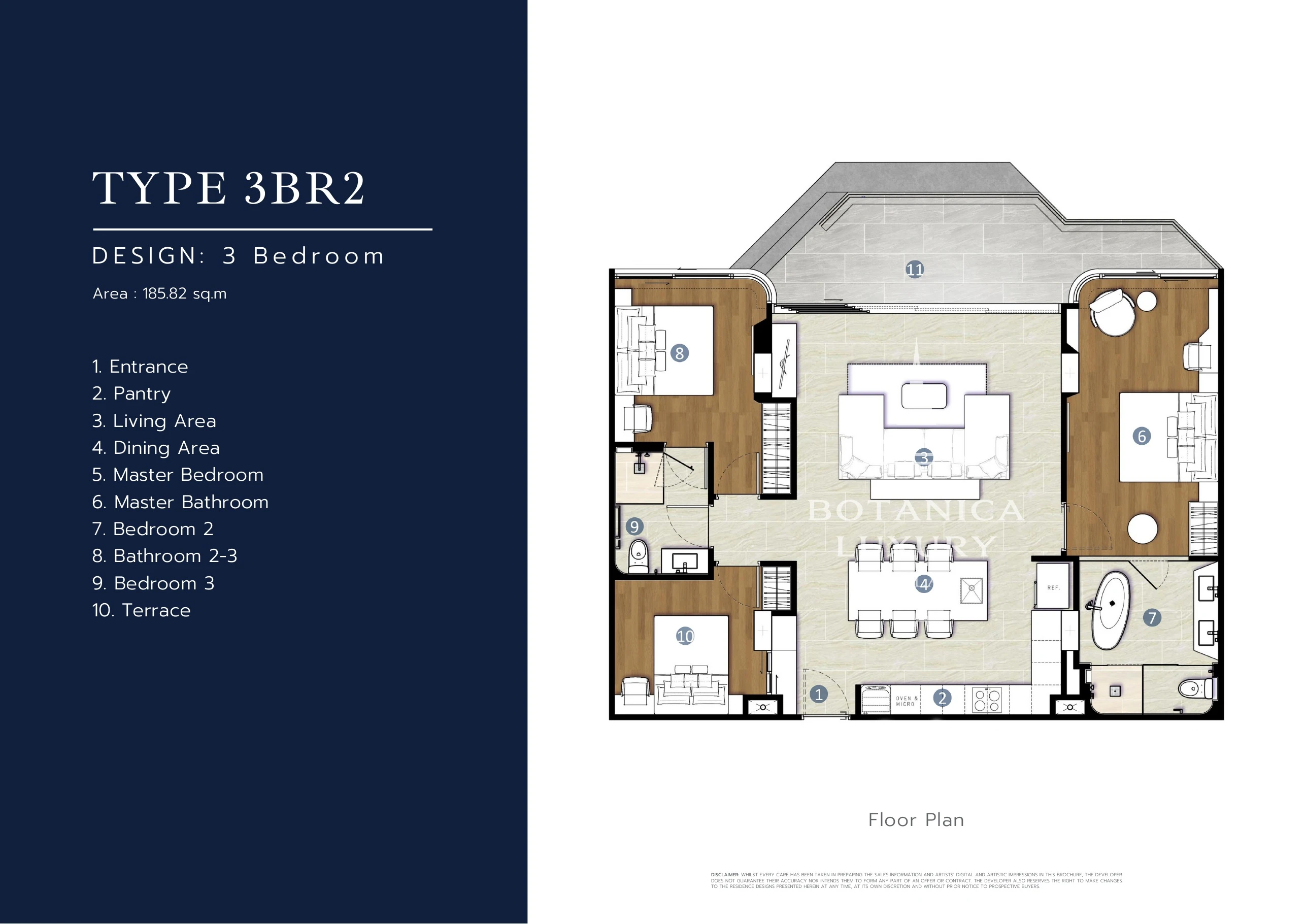 HYTHE 3BR2 floor plan — January 2025 brochure reference
