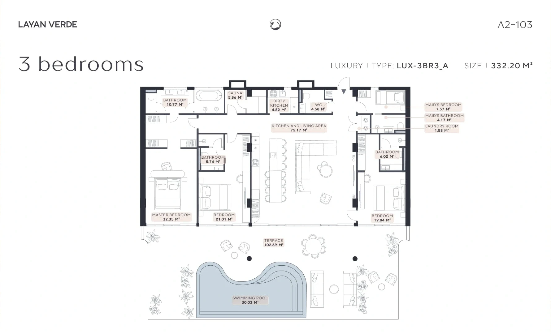 3 BR