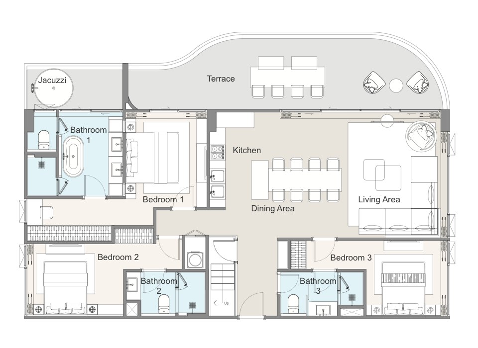3br Penthouse  V3