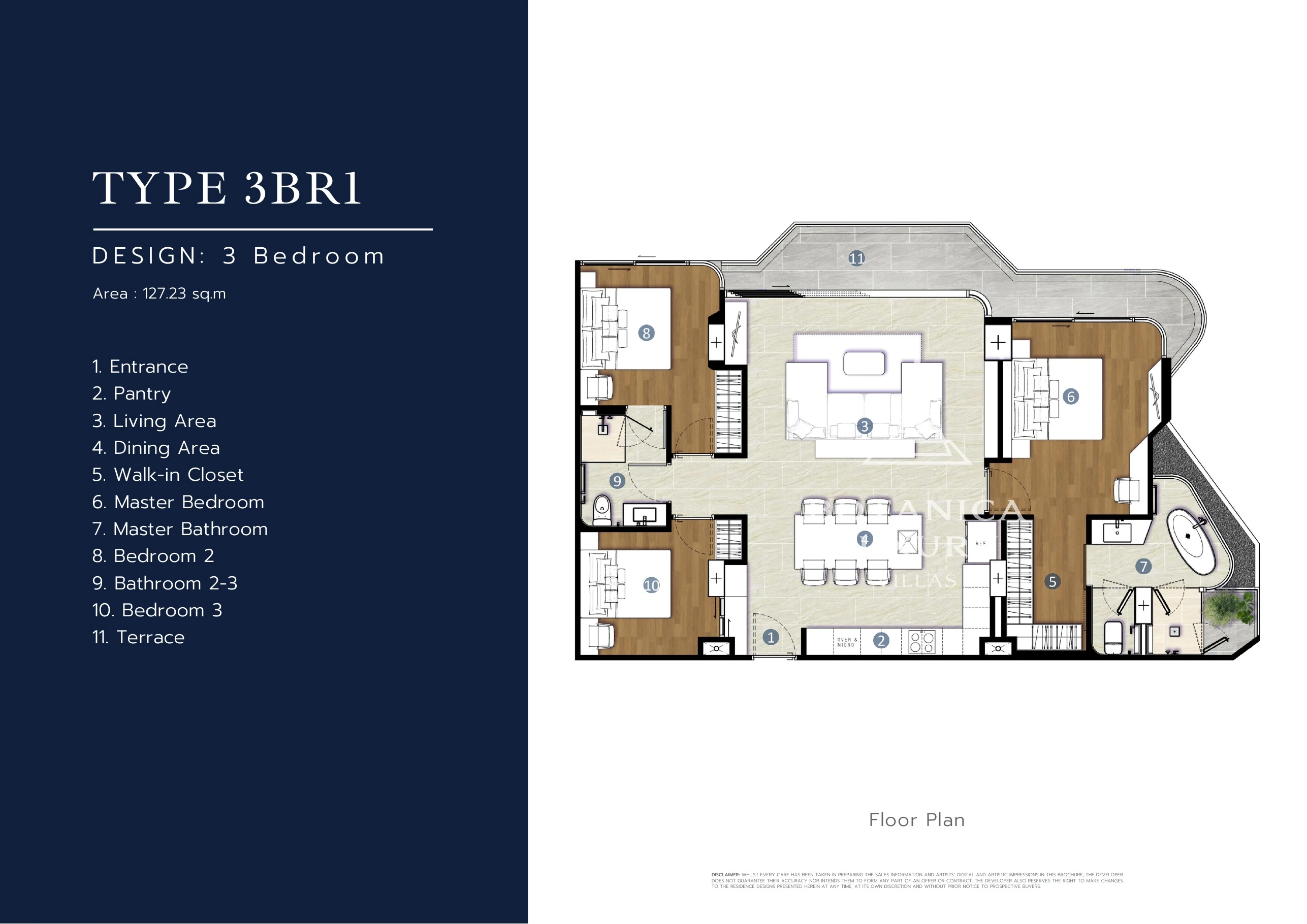 HYTHE 3BR1 floor plan — January 2025 brochure reference