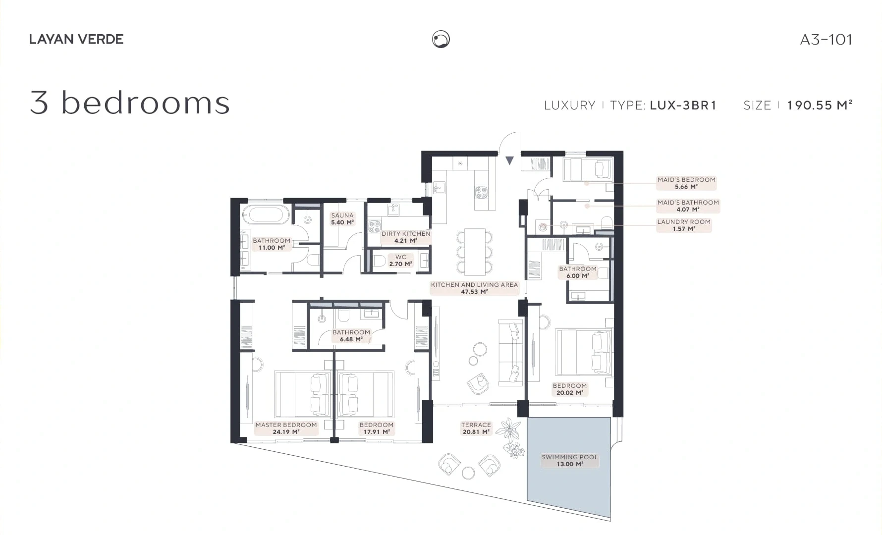 3 BR