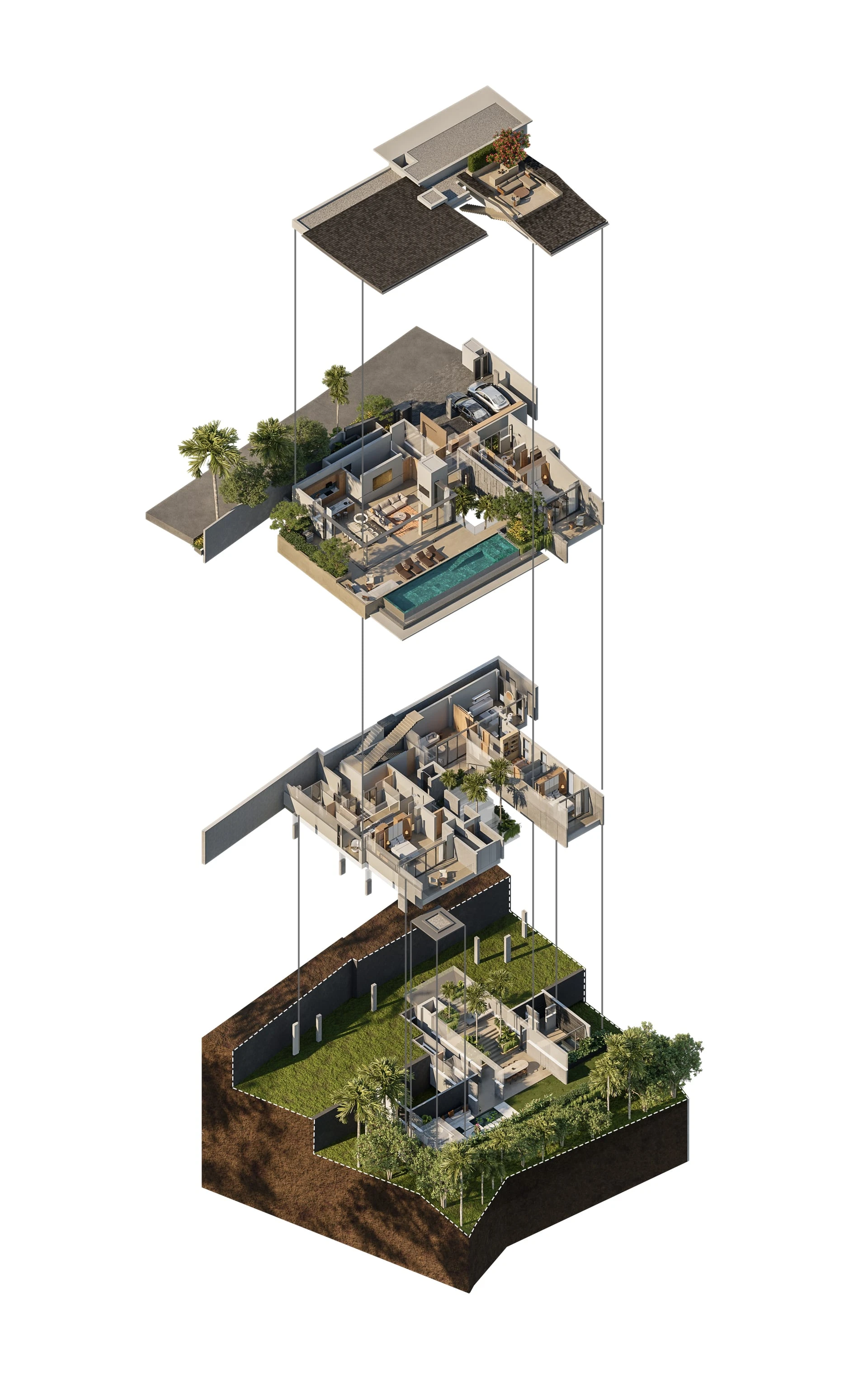 V93 R3 Villa 12F Axonometric