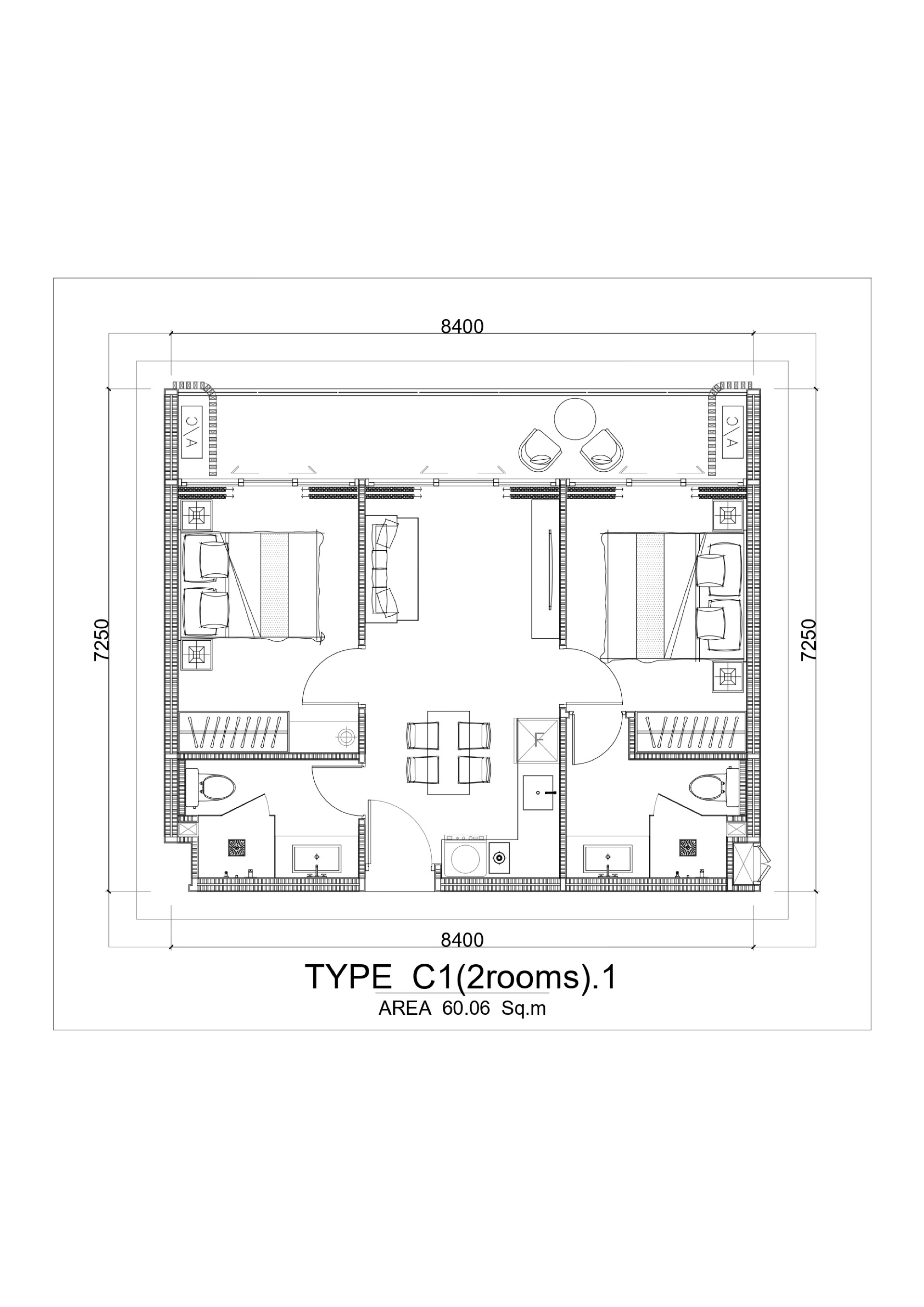 TYPE C1(2ROOMS).1