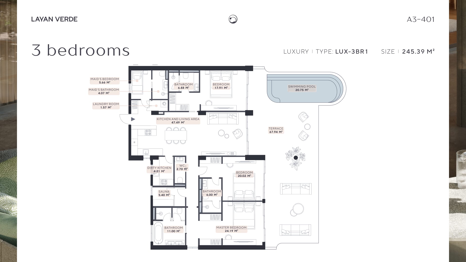 3 BR