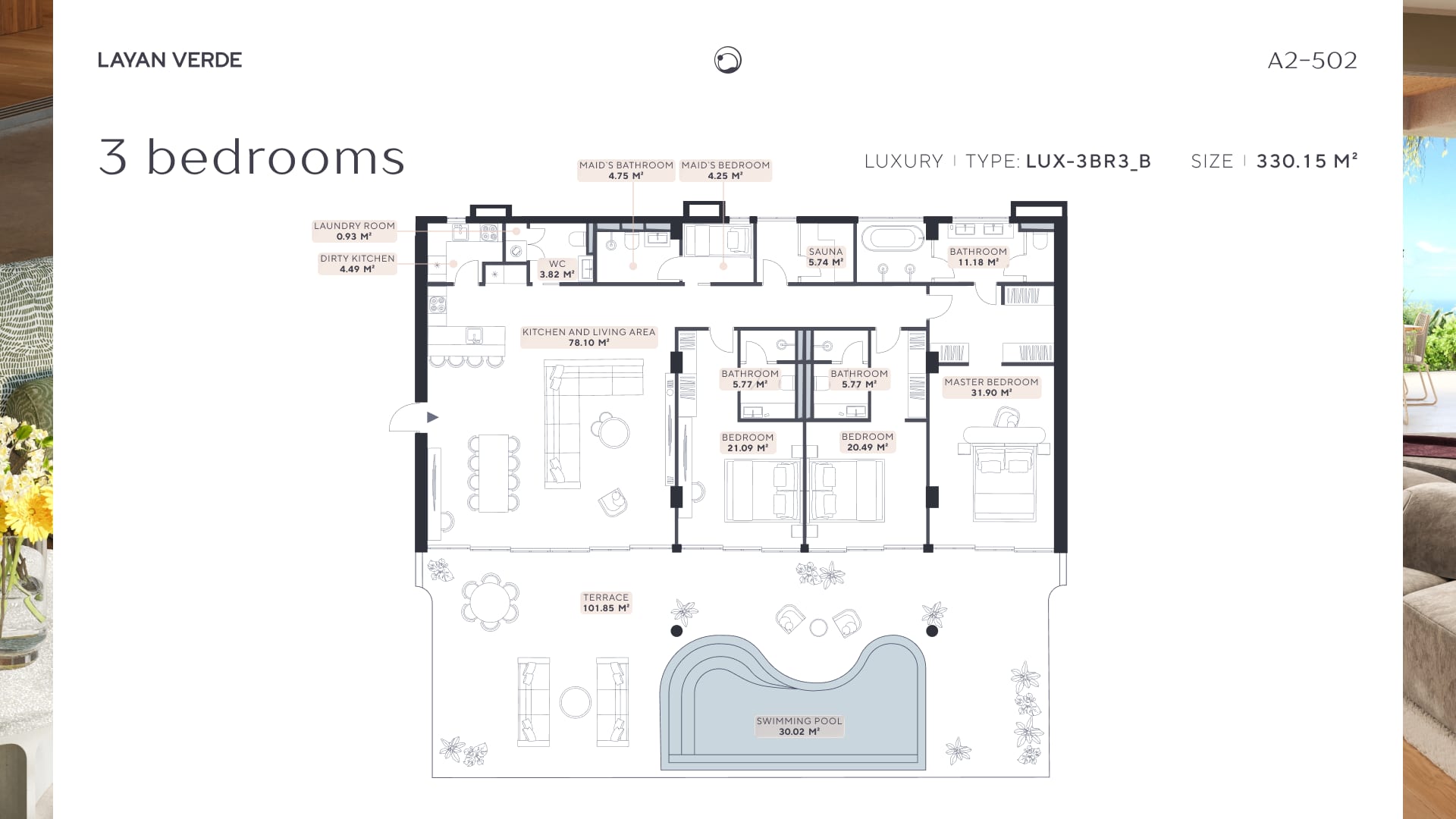 3 BR