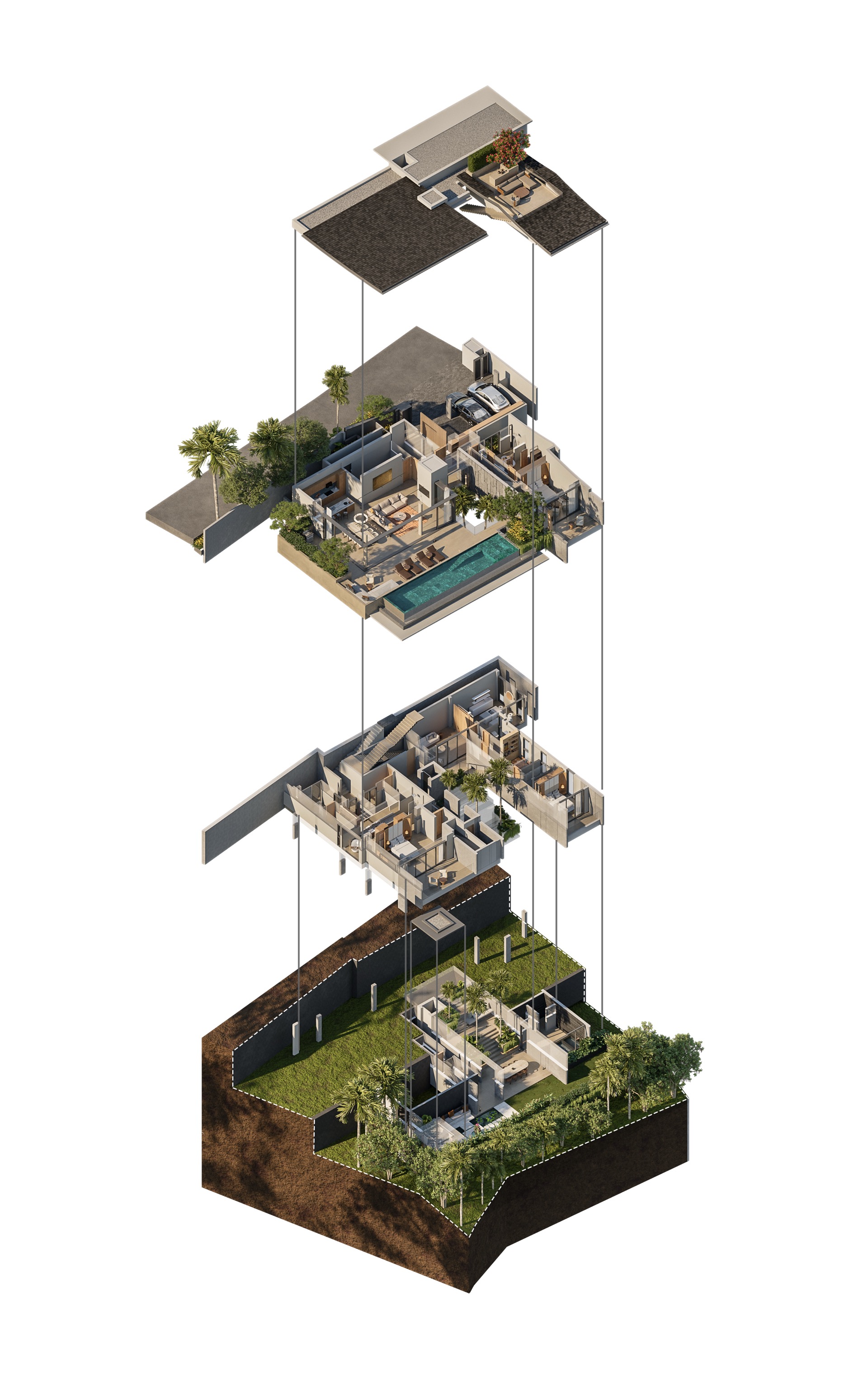 V93 R3 Villa 12F Axonometric