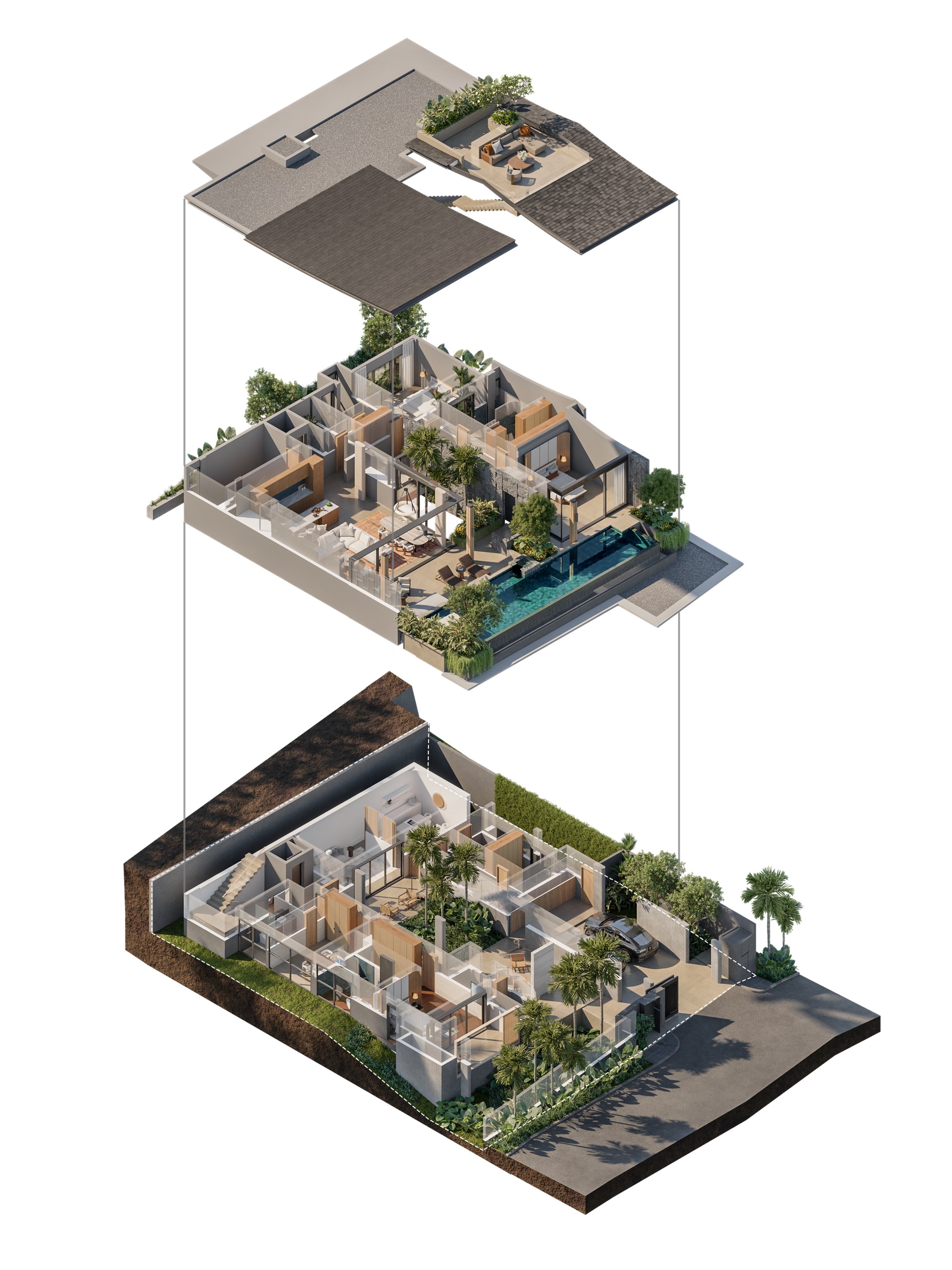 V91 R3 Villa 8D Axonometric