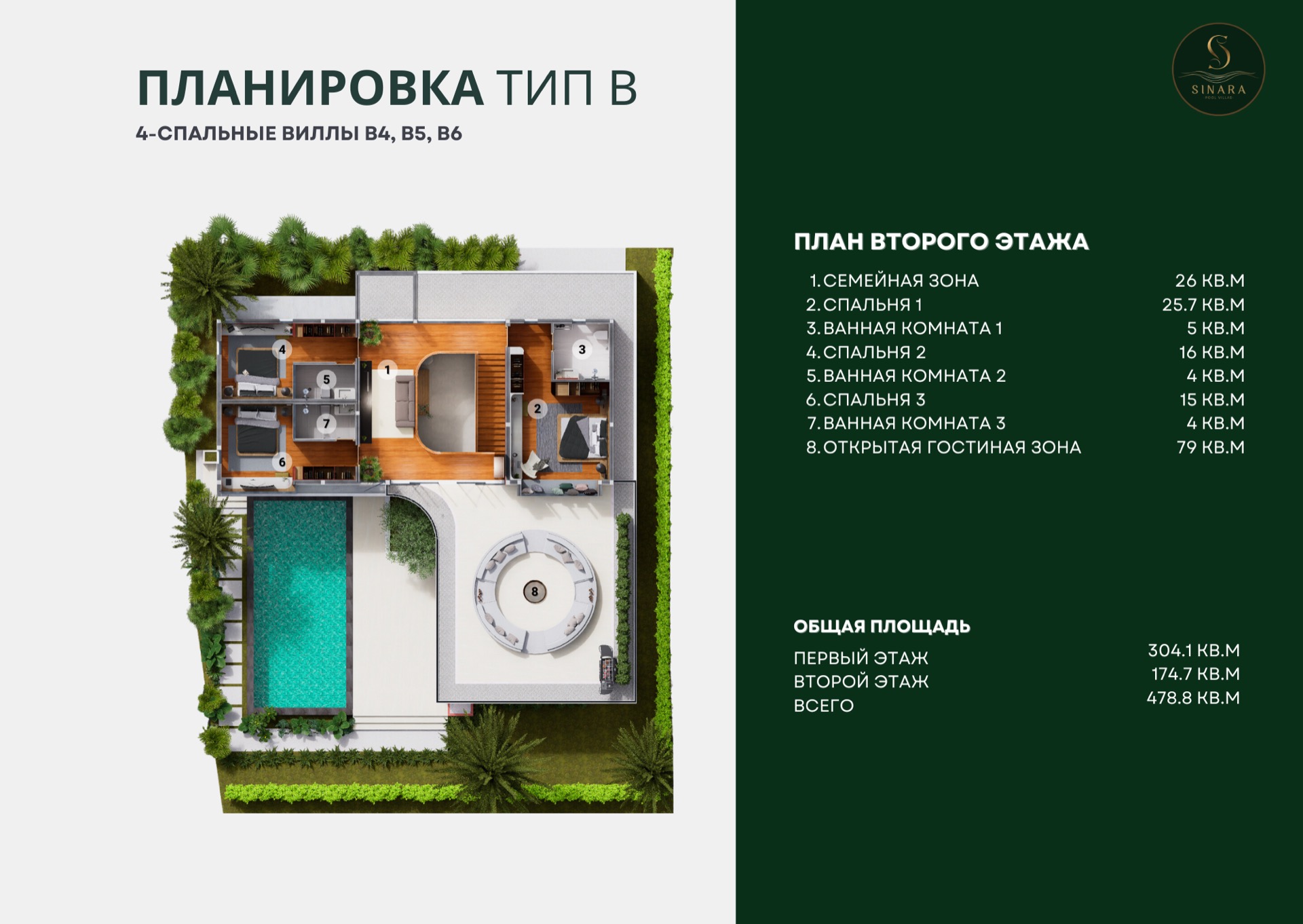 Тип В второй этаж