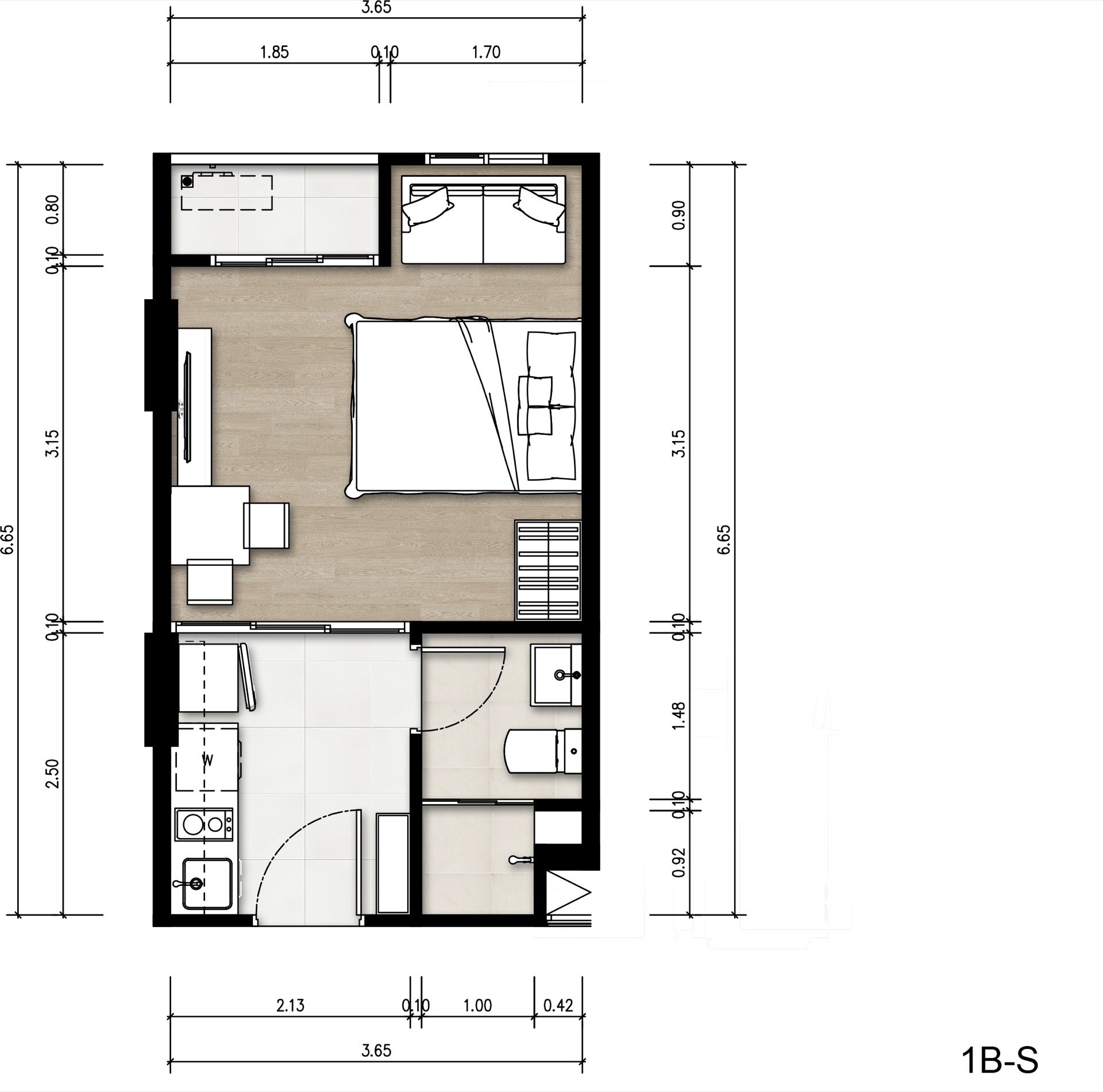 1 BR