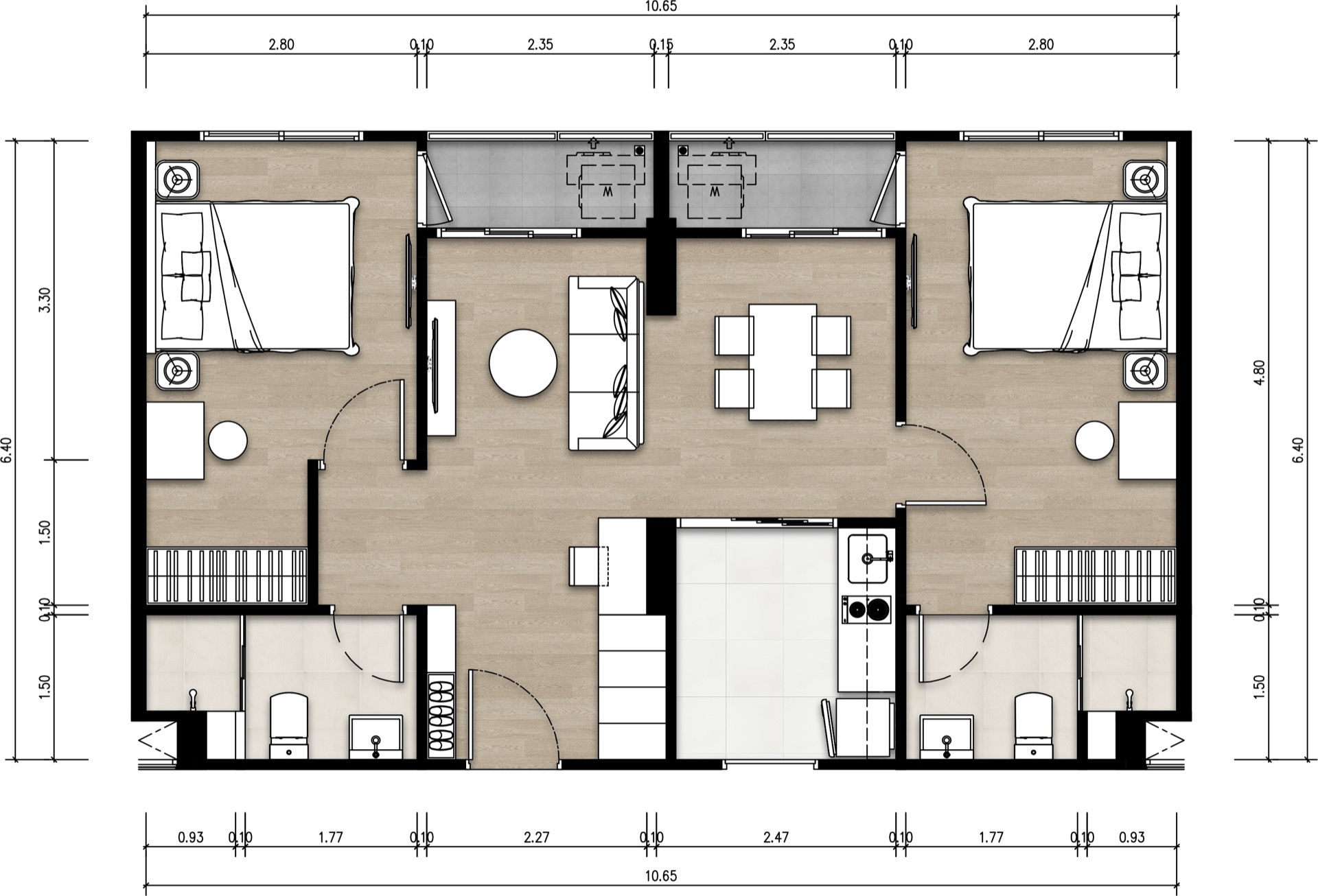 1 BR