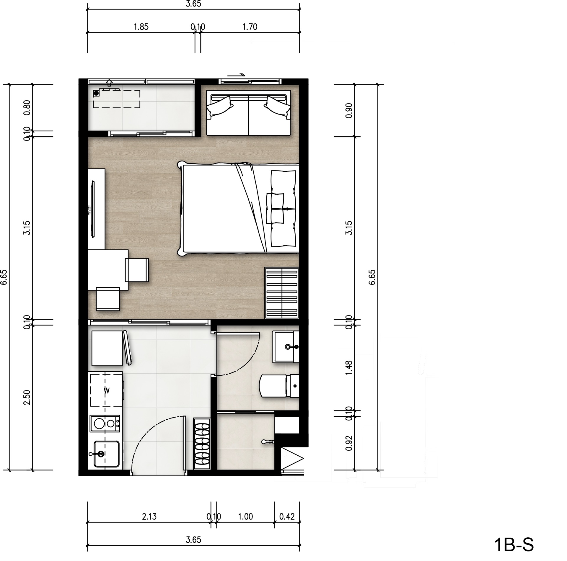 1 BR