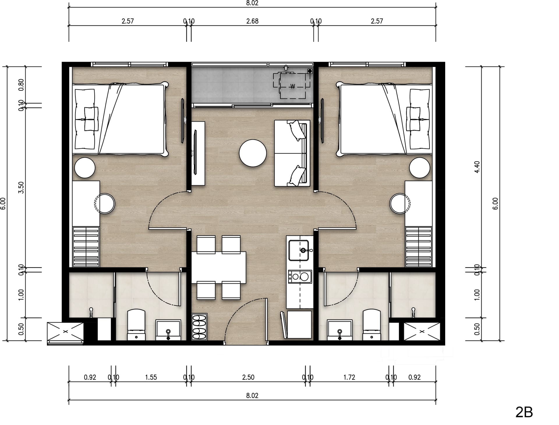 2 BR