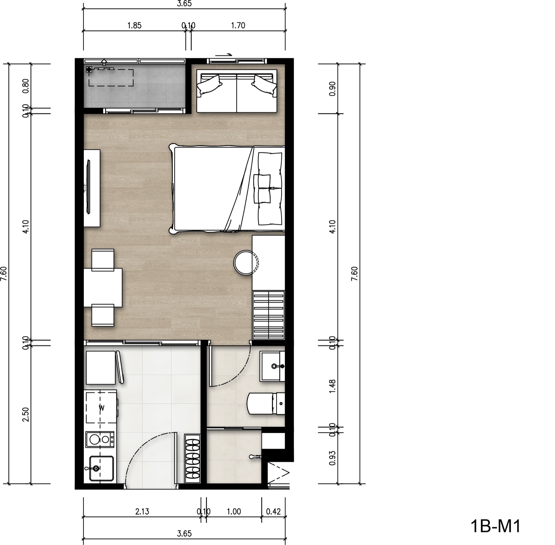1 BR