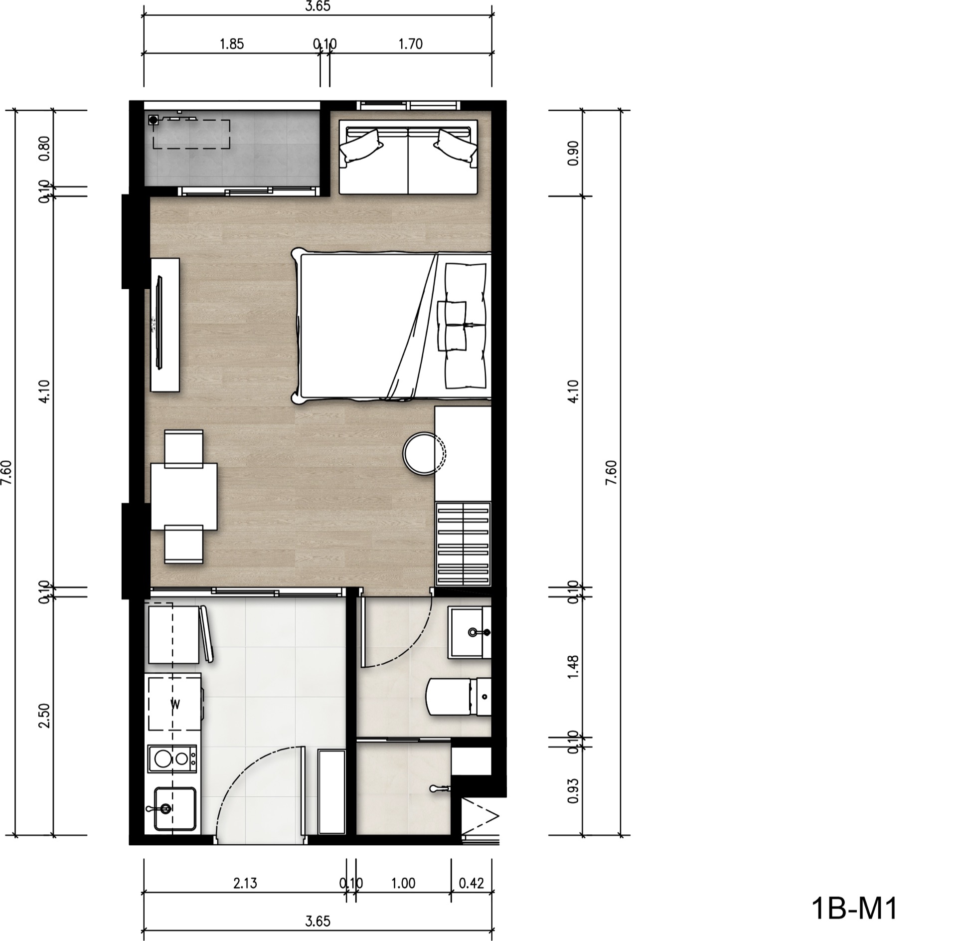 1 BR