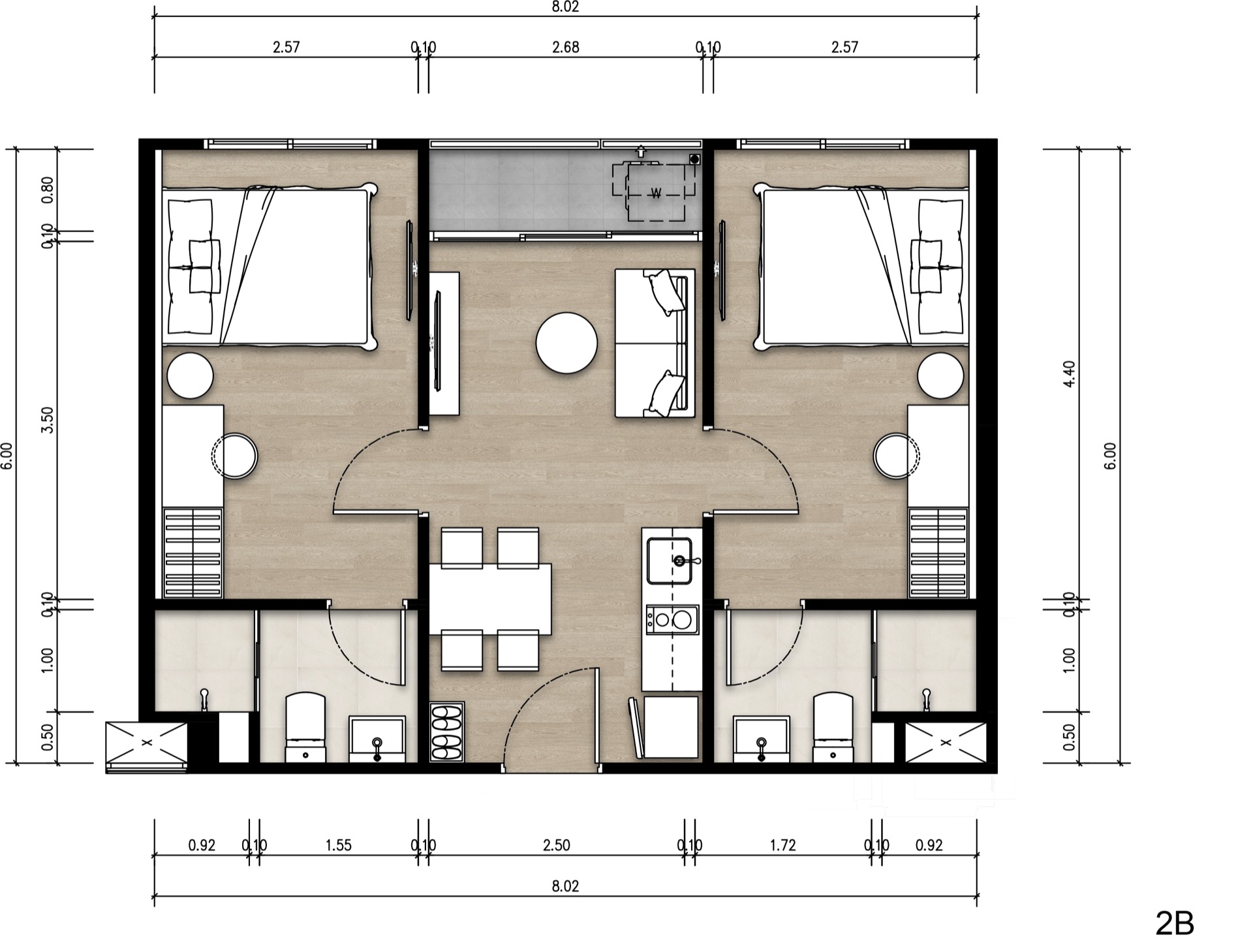 2 BR