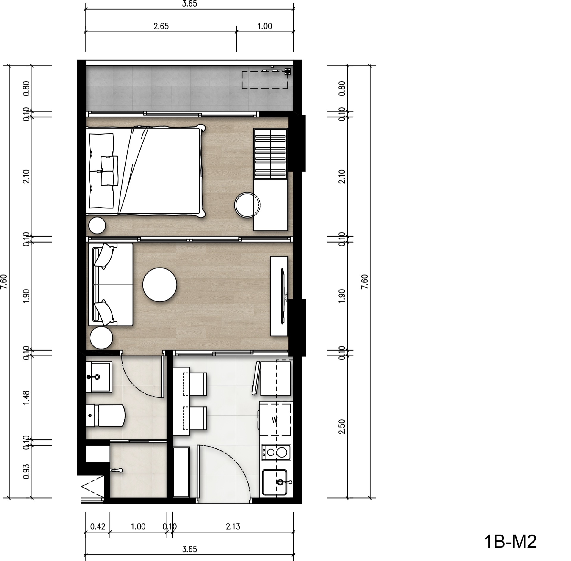 1 BR