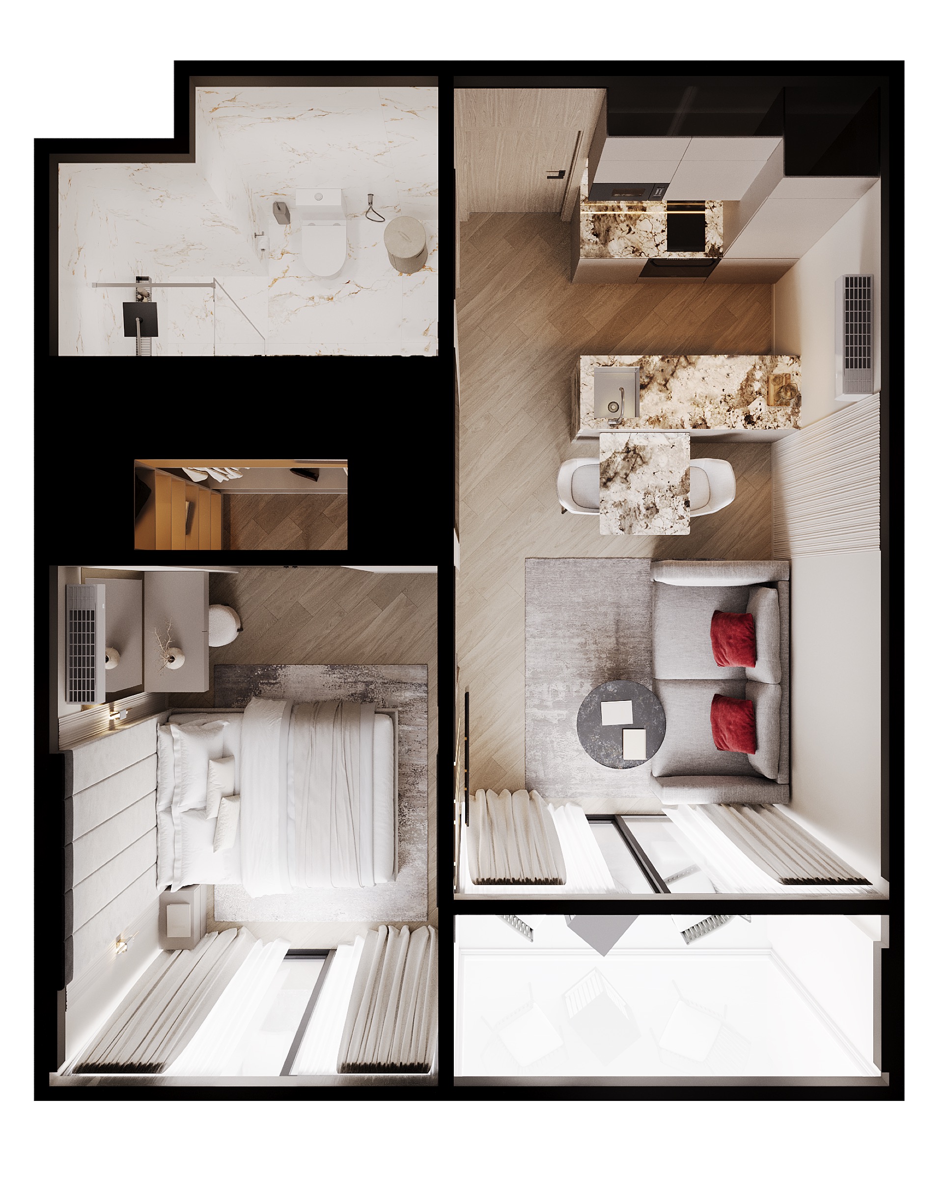 1 BR