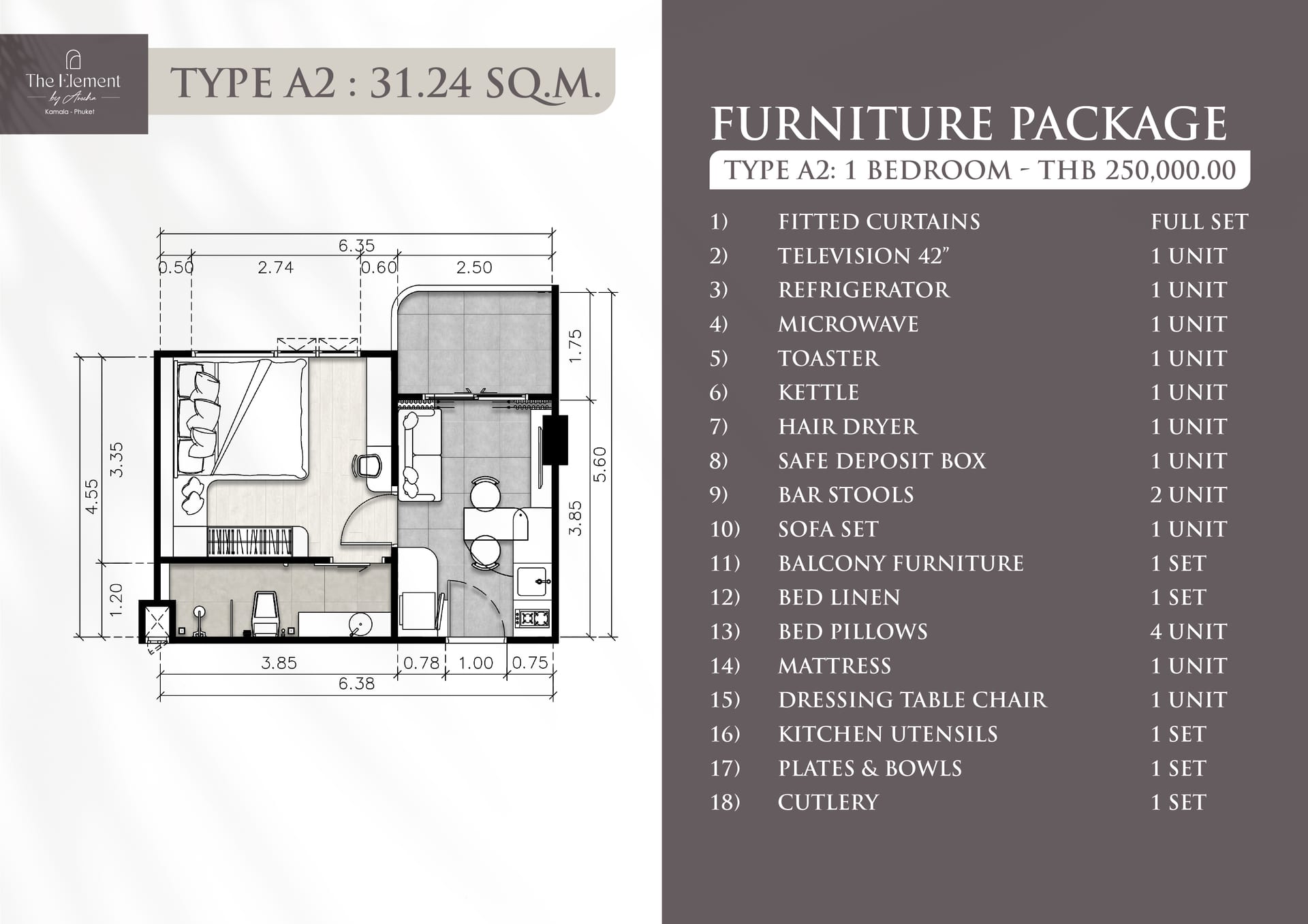 FURNITURE PACKAGE   TYPE A2