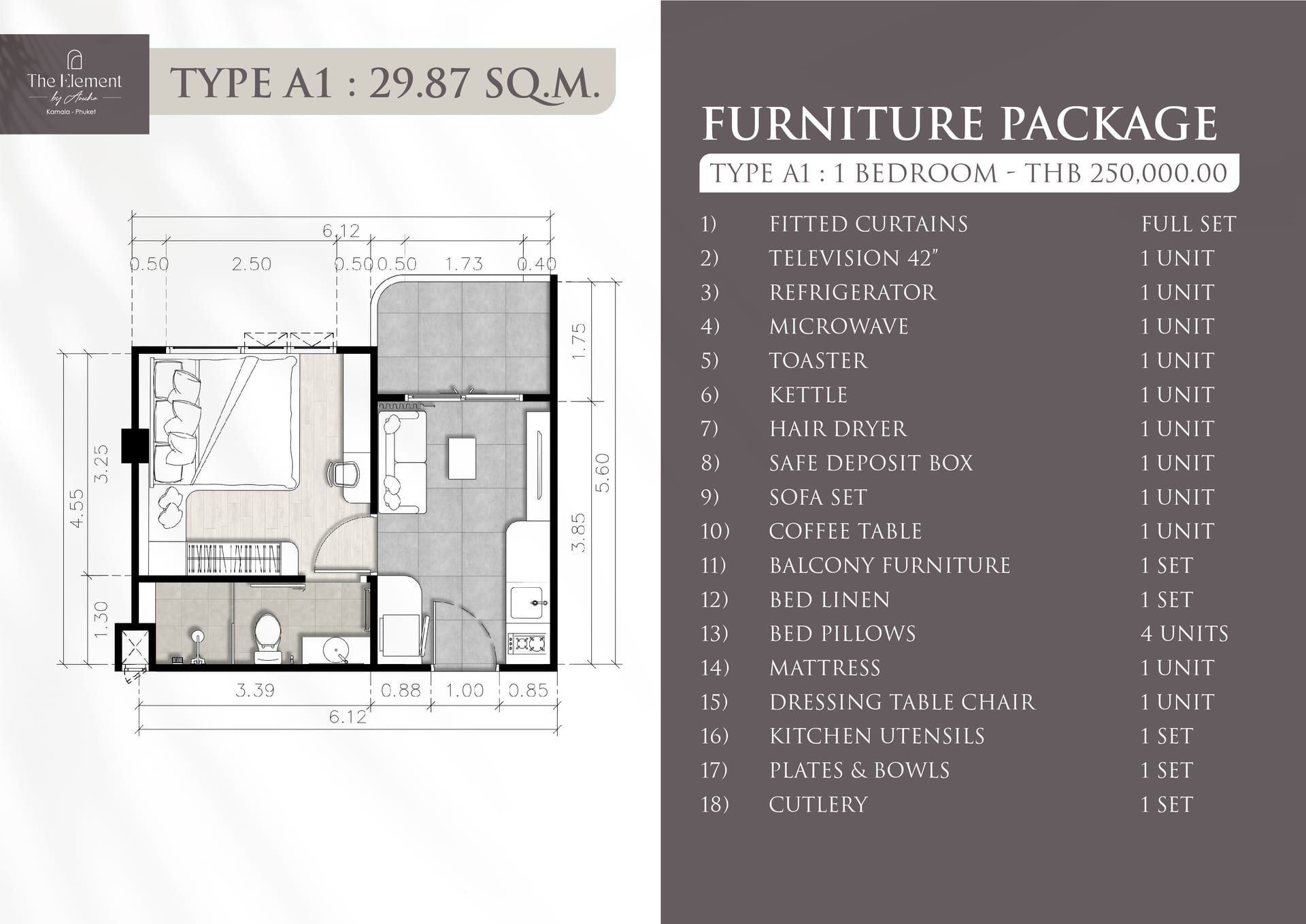 FURNITURE PACKAGE   TYPE A1