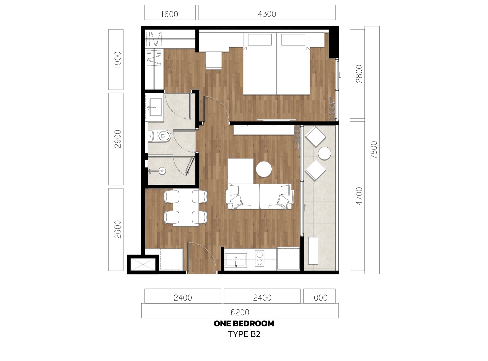 1 BR