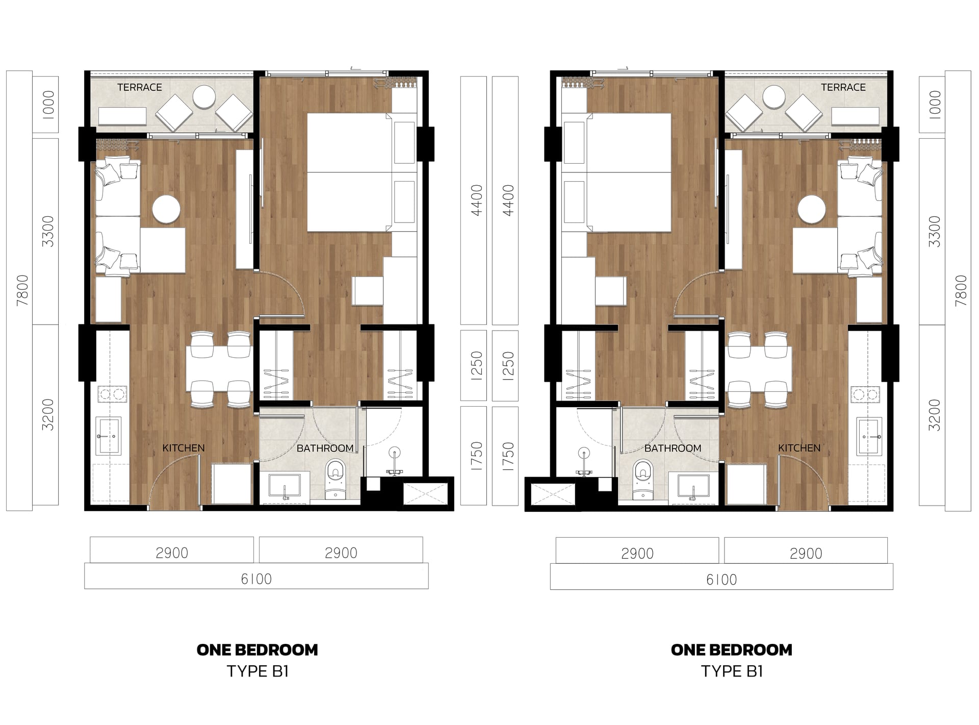 1 BR